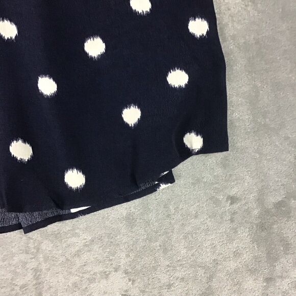 A New Day Womens Small Blue Polka Dot Short Sleeve Rayon Jersey Top NWT - Picture 8 of 15